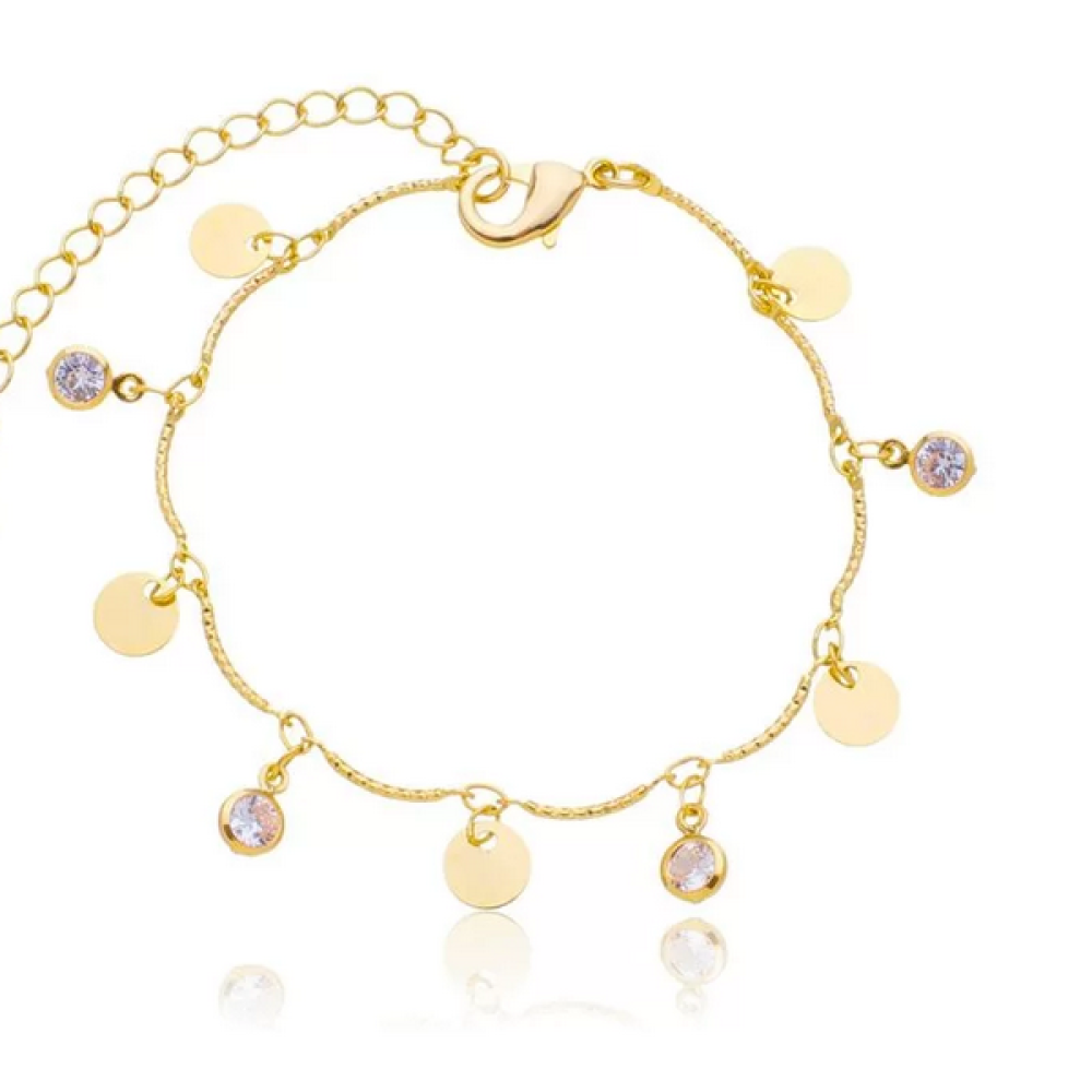 Pulseira chapinha com Zircônia